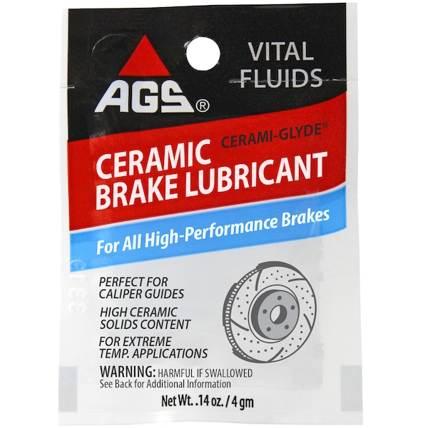Ags CeramiGlyde Silicone Brake Lubricant, Pouch, 4 g CM1 Zoro